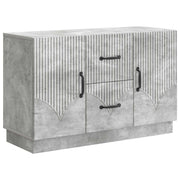 Dressoir betongrijs 89x34,5x57 cm bewerkt hout