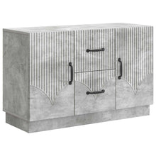 Dressoir met lade Betongrijs 89 x 34,5 x 57 cm Bewerkt hout