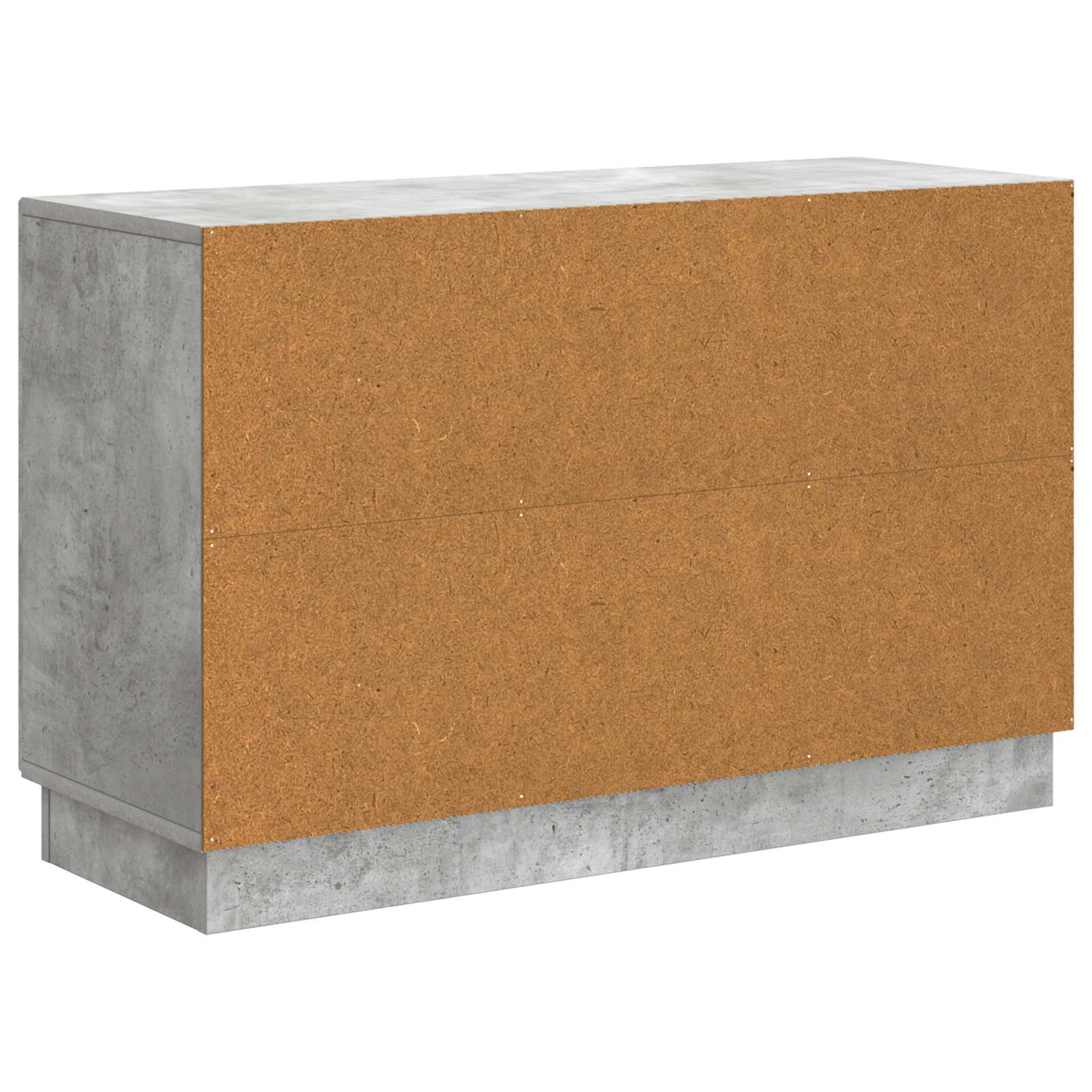 Dressoir met lade Betongrijs 89 x 34,5 x 57 cm Bewerkt hout