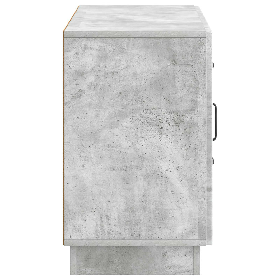 Dressoir met lade Betongrijs 89 x 34,5 x 57 cm Bewerkt hout
