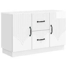 Dressoir met lade Hoogglans Wit 89 x 34,5 x 57 cm Bewerkt hout