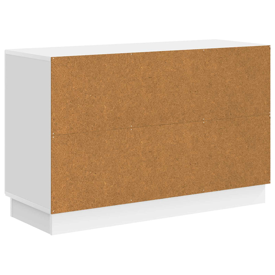 Dressoir met lade Hoogglans Wit 89 x 34,5 x 57 cm Bewerkt hout