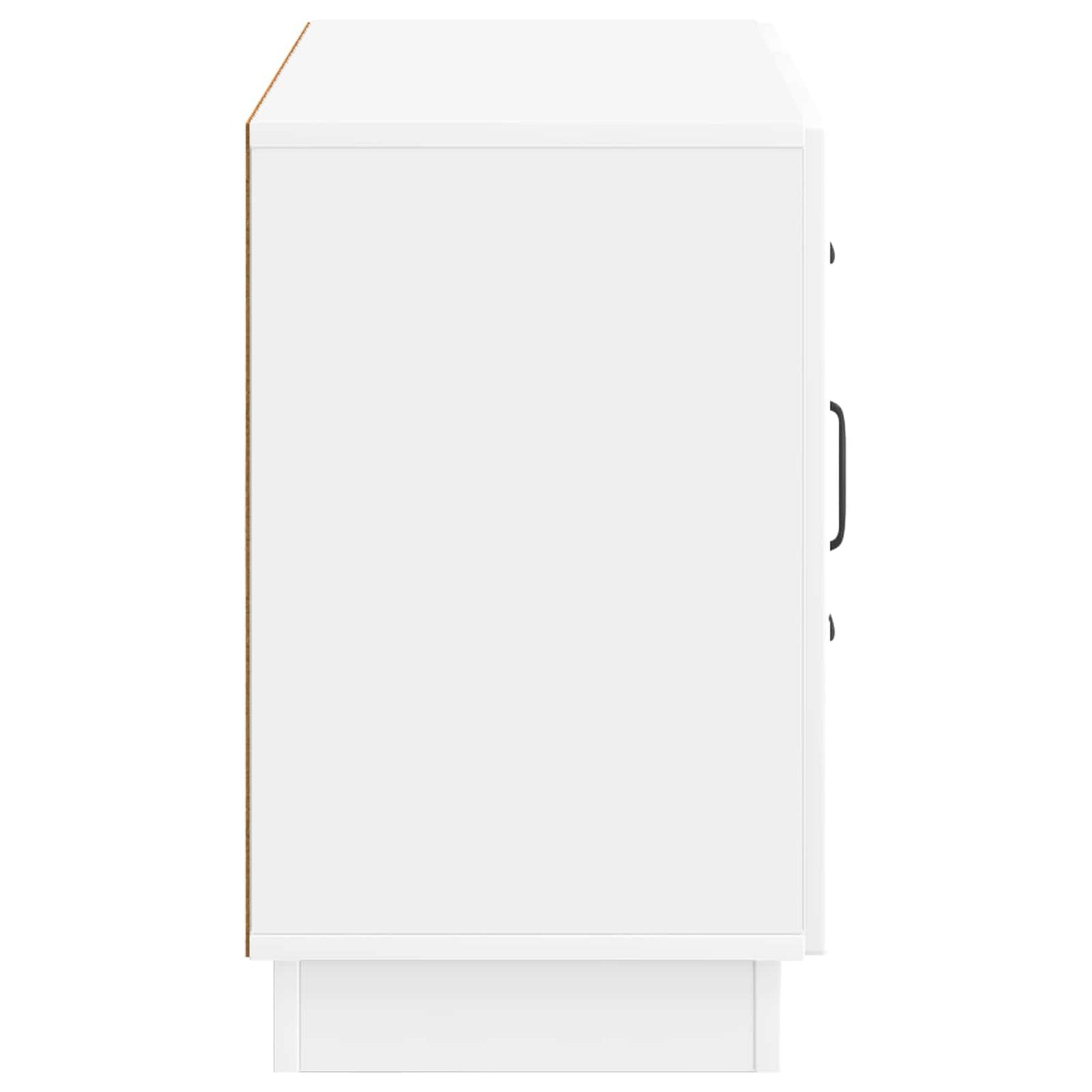 Dressoir met lade Hoogglans Wit 89 x 34,5 x 57 cm Bewerkt hout