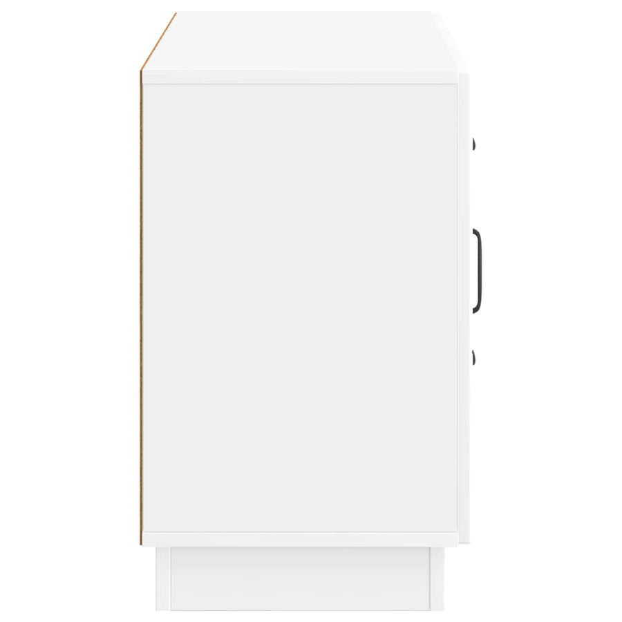 Dressoir met lade Hoogglans Wit 89 x 34,5 x 57 cm Bewerkt hout