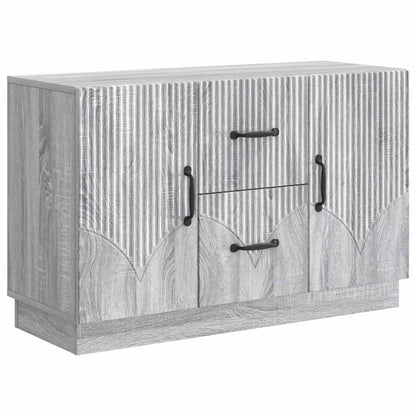 Dressoir met lade Grijs sonoma 89 x 34,5 x 57 cm Bewerkt hout