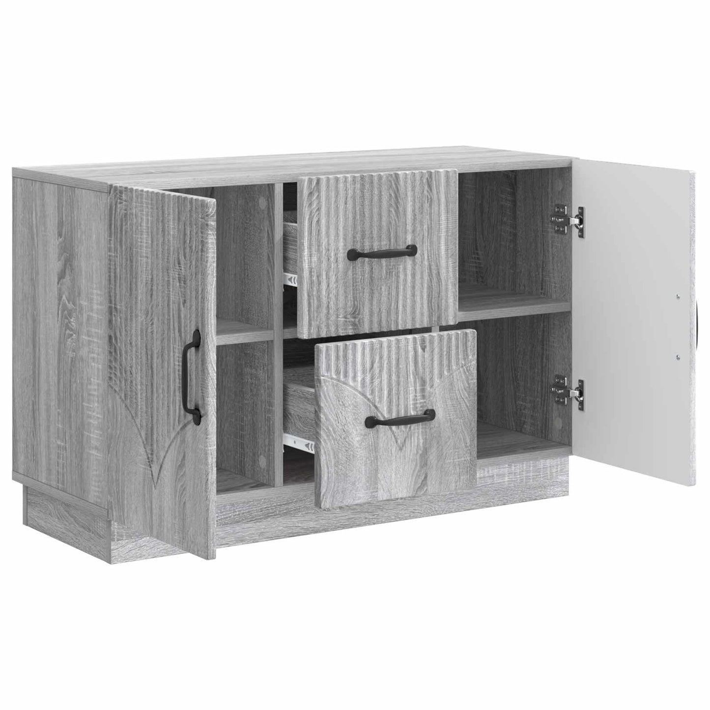 Dressoir met lade Grijs sonoma 89 x 34,5 x 57 cm Bewerkt hout