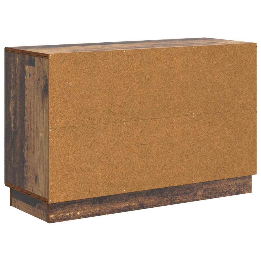 Dressoir met lade Oud hout 89 x 34,5 x 57 cm Bewerkt hout