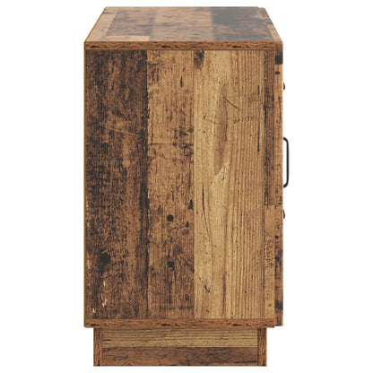 Dressoir met lade Oud hout 89 x 34,5 x 57 cm Bewerkt hout