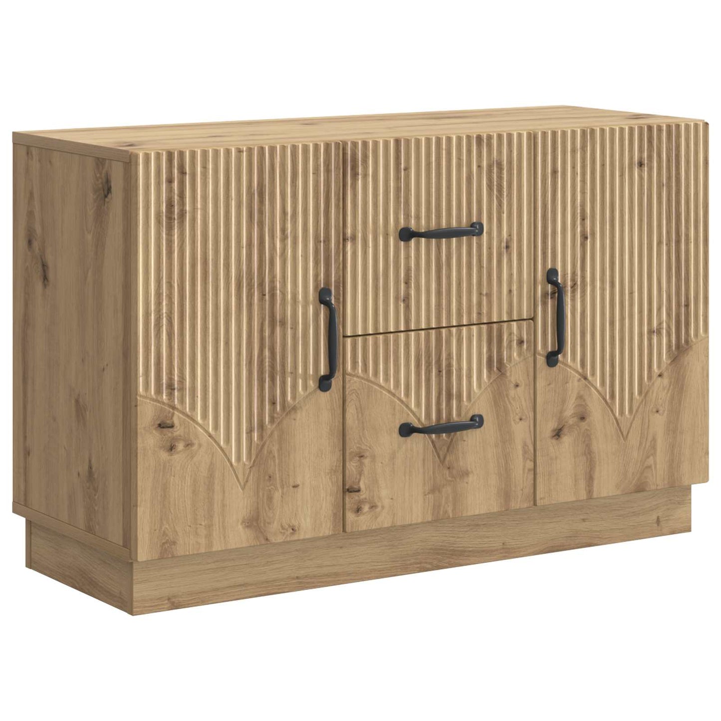 Dressoir Artisanaal eiken 89 x 34,5 x 57 cm Bewerkt hout