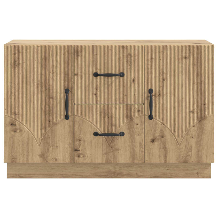 Dressoir Artisanaal eiken 89 x 34,5 x 57 cm Bewerkt hout