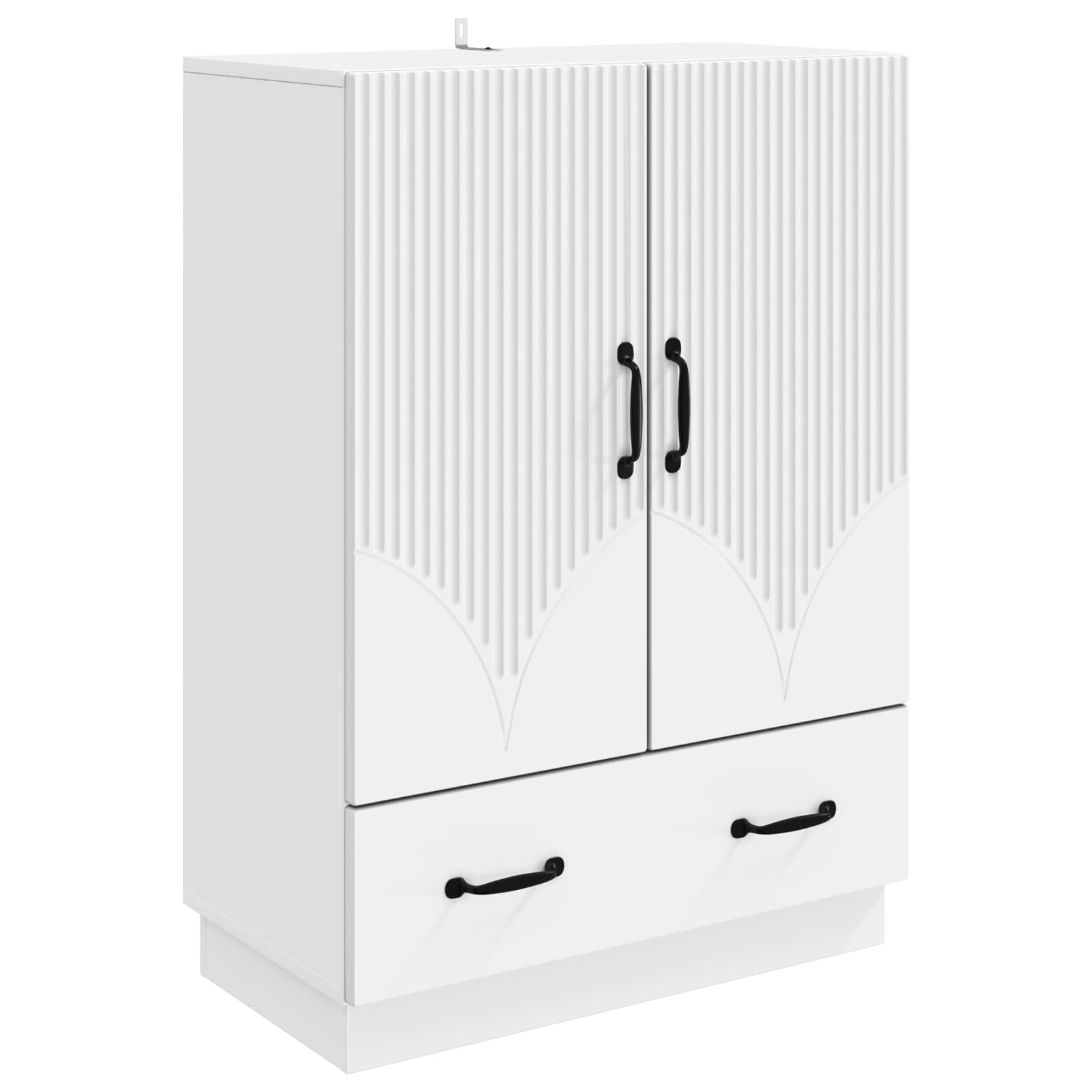 Dressoir met lade Wit 66 x 34,5 x 92 cm Bewerkt hout