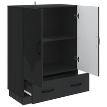 Dressoir met lade Zwart 66 x 34,5 x 92 cm Bewerkt hout