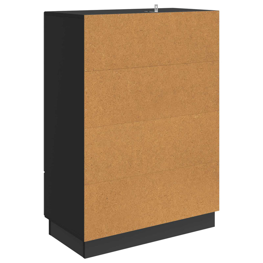 Dressoir met lade Zwart 66 x 34,5 x 92 cm Bewerkt hout