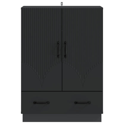 Dressoir met lade Zwart 66 x 34,5 x 92 cm Bewerkt hout