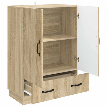 Dressoir met lade Sonoma Eiken 66 x 34,5 x 92 cm Bewerkt hout