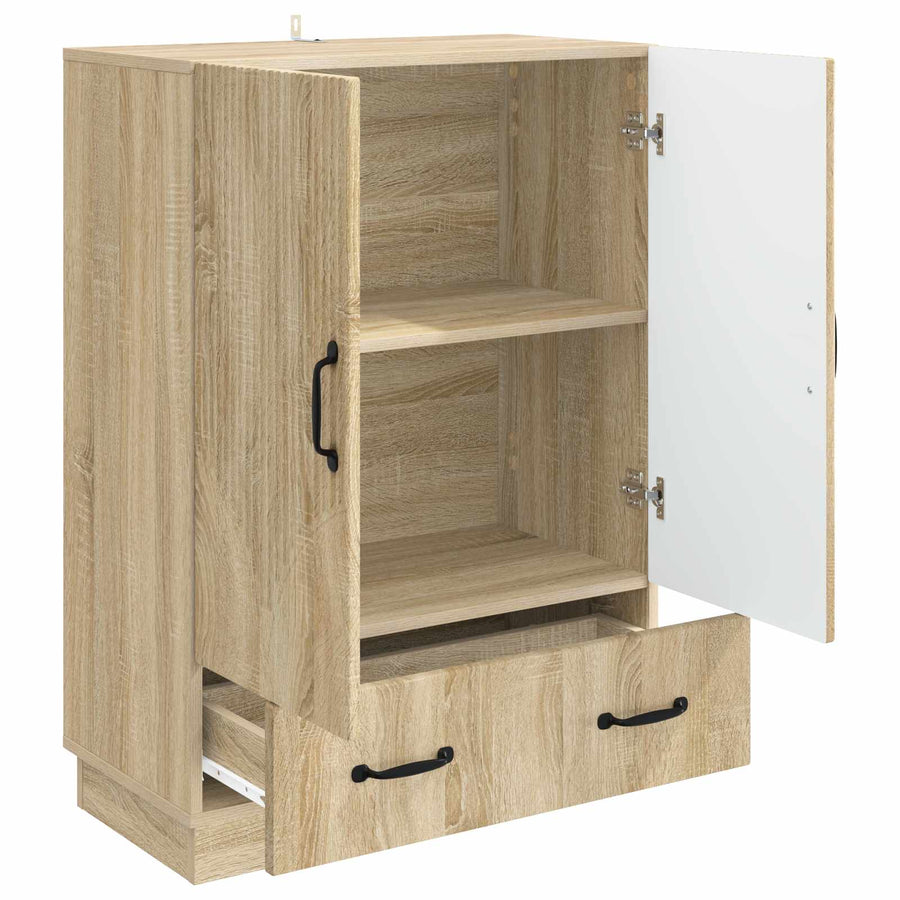 Dressoir met lade Sonoma Eiken 66 x 34,5 x 92 cm Bewerkt hout