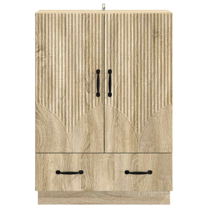 Dressoir met lade Sonoma Eiken 66 x 34,5 x 92 cm Bewerkt hout