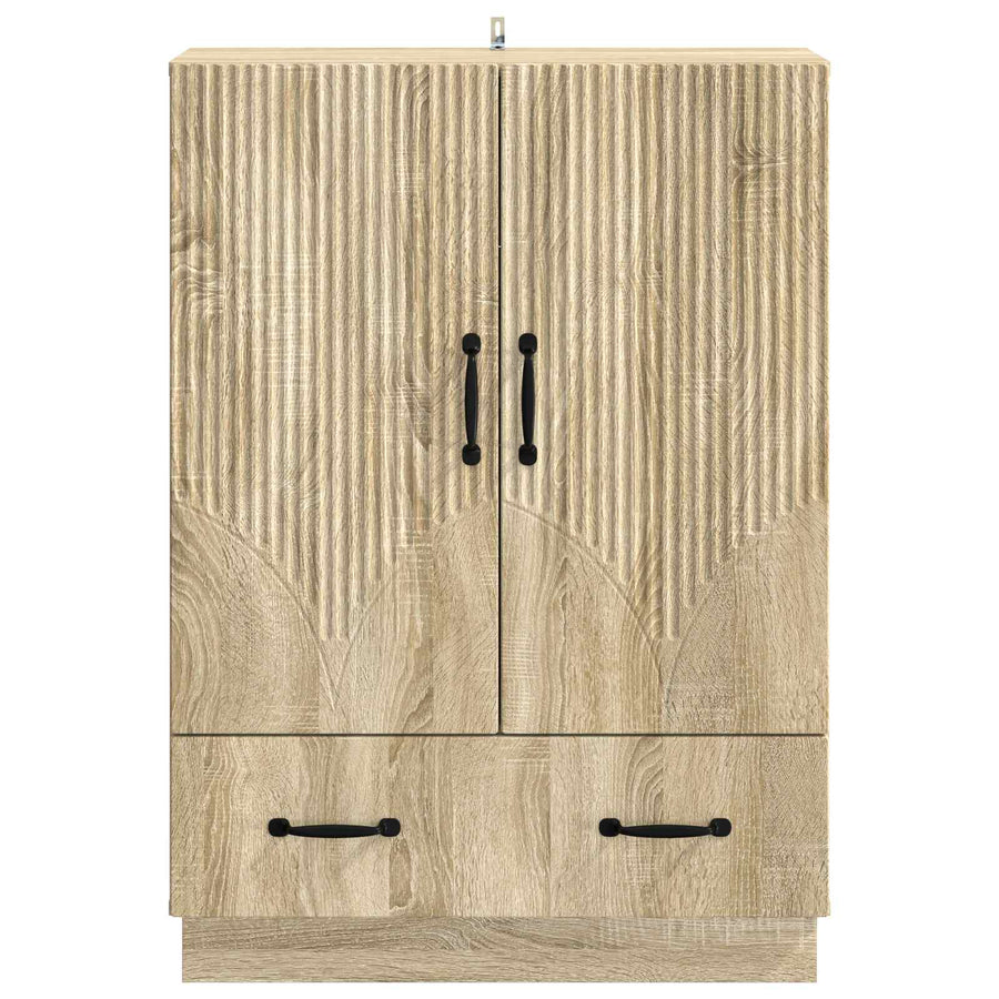 Dressoir met lade Sonoma Eiken 66 x 34,5 x 92 cm Bewerkt hout