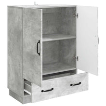 Dressoir met lade Betongrijs 66 x 34,5 x 92 cm Bewerkt hout