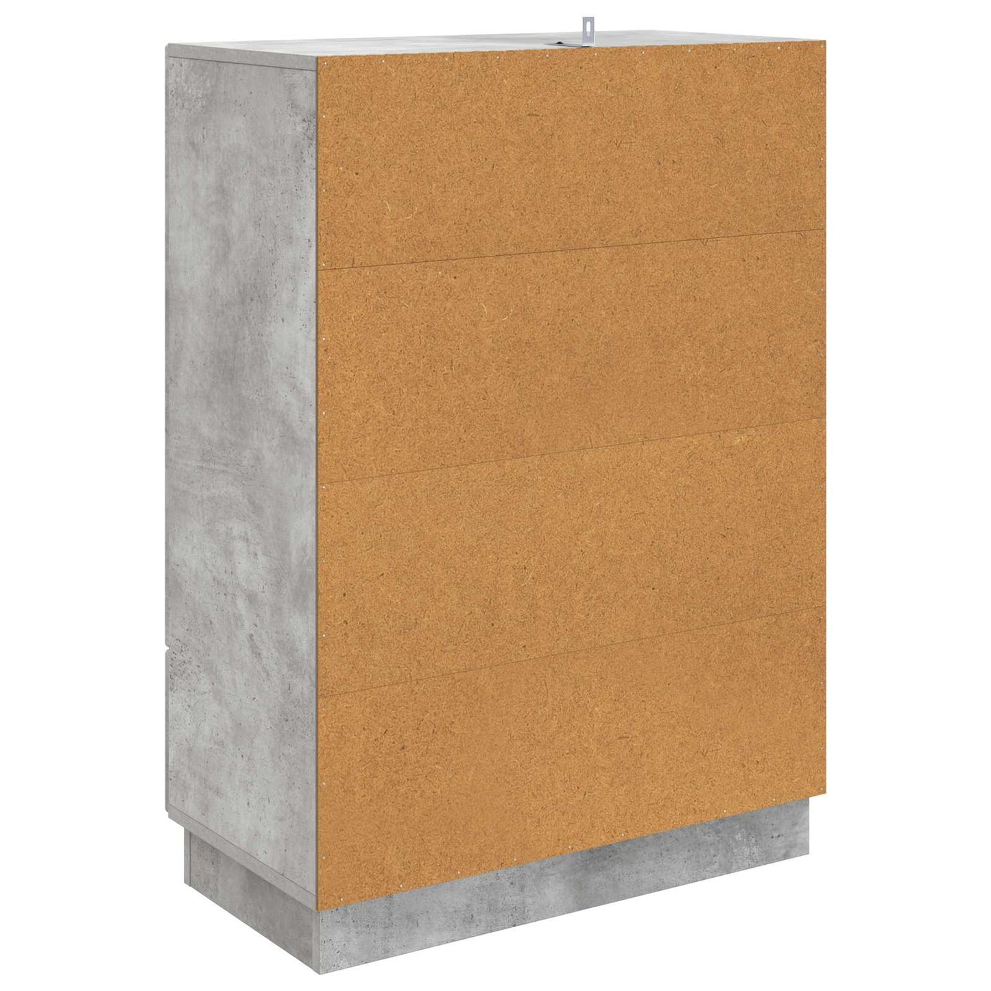 Dressoir met lade Betongrijs 66 x 34,5 x 92 cm Bewerkt hout