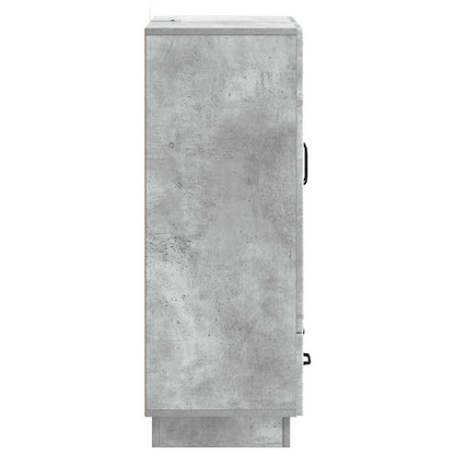 Dressoir met lade Betongrijs 66 x 34,5 x 92 cm Bewerkt hout