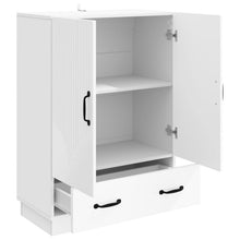 Dressoir met lade Hoogglans Wit 66 x 34,5 x 92 cm Bewerkt hout