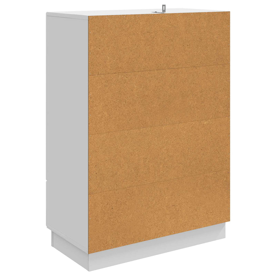 Dressoir met lade Hoogglans Wit 66 x 34,5 x 92 cm Bewerkt hout