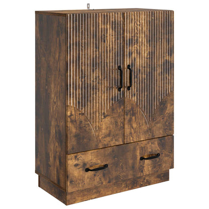 Dressoir met lade Gerookt eiken 66 x 34,5 x 92 cm Bewerkt hout