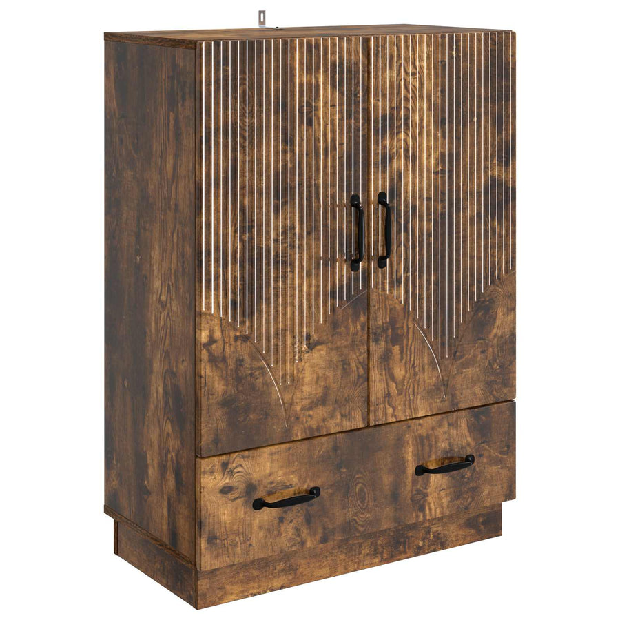 Dressoir met lade Gerookt eiken 66 x 34,5 x 92 cm Bewerkt hout