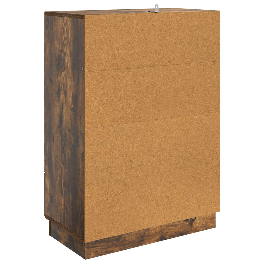 Dressoir met lade Gerookt eiken 66 x 34,5 x 92 cm Bewerkt hout