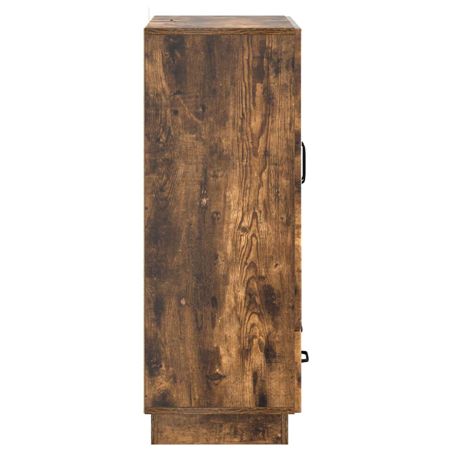 Dressoir met lade Gerookt eiken 66 x 34,5 x 92 cm Bewerkt hout