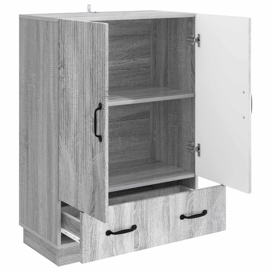 Dressoir met lade Grijs sonoma 66 x 34,5 x 92 cm Bewerkt hout