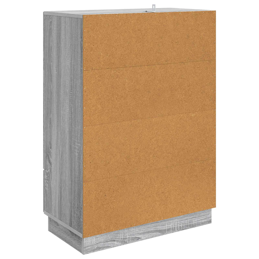 Dressoir met lade Grijs sonoma 66 x 34,5 x 92 cm Bewerkt hout
