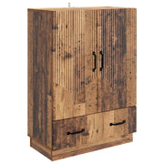 Dressoir 66x34,5x92 cm oud hout bewerkt hout