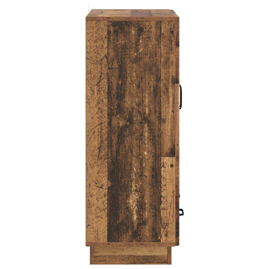 Dressoir met lade Oud hout 66 x 34,5 x 92 cm Bewerkt hout