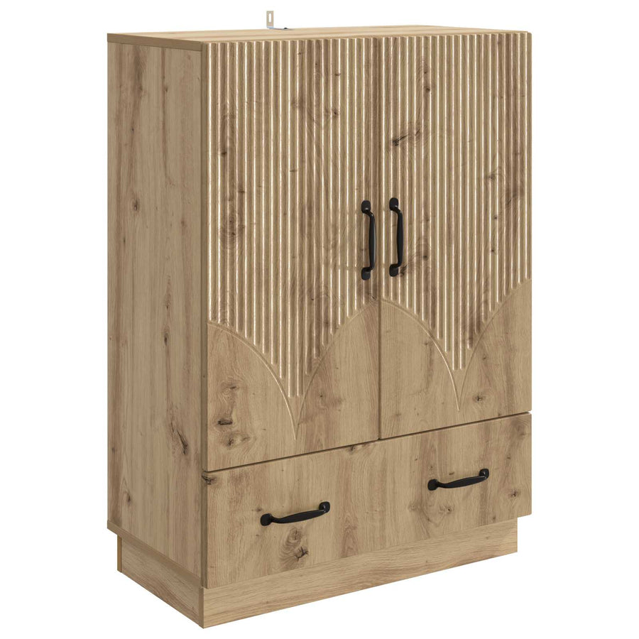 Dressoir Artisanaal eiken 66 x 34,5 x 92 cm Bewerkt hout