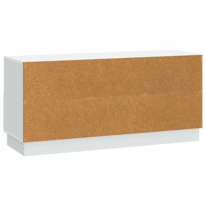 TV-kast met lade Wit 102 x 34,5 x 47 cm Bewerkt hout