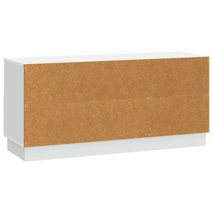 TV-kast met lade Wit 102 x 34,5 x 47 cm Bewerkt hout