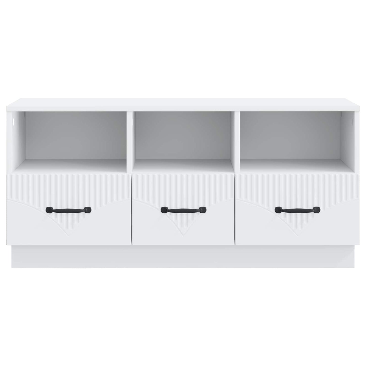 TV-kast met lade Wit 102 x 34,5 x 47 cm Bewerkt hout