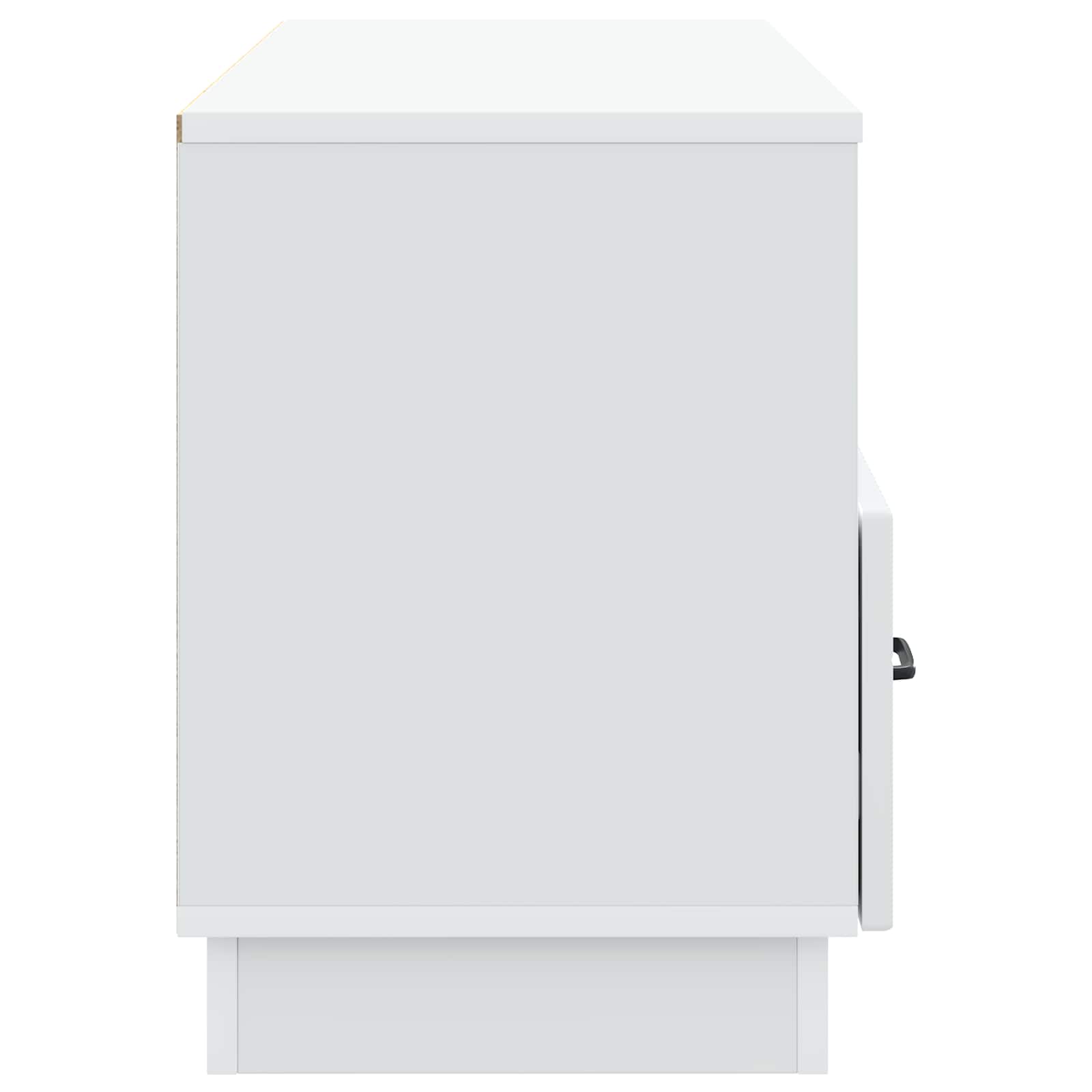 TV-kast met lade Wit 102 x 34,5 x 47 cm Bewerkt hout