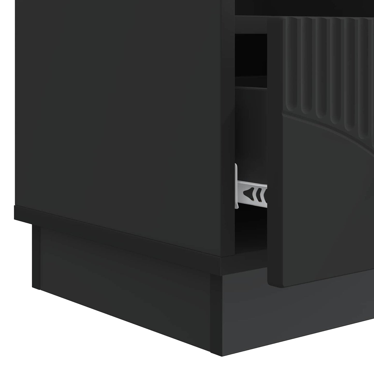 TV-kast met lade Zwart 102 x 34,5 x 47 cm Bewerkt hout