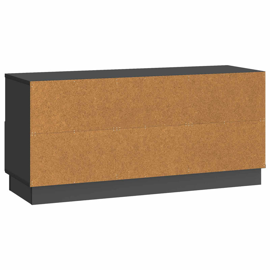 TV-kast met lade Zwart 102 x 34,5 x 47 cm Bewerkt hout