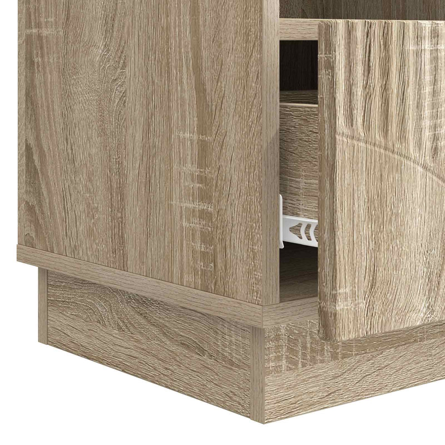TV-kast met lade Sonoma Eiken 102 x 34,5 x 47 cm Bewerkt hout