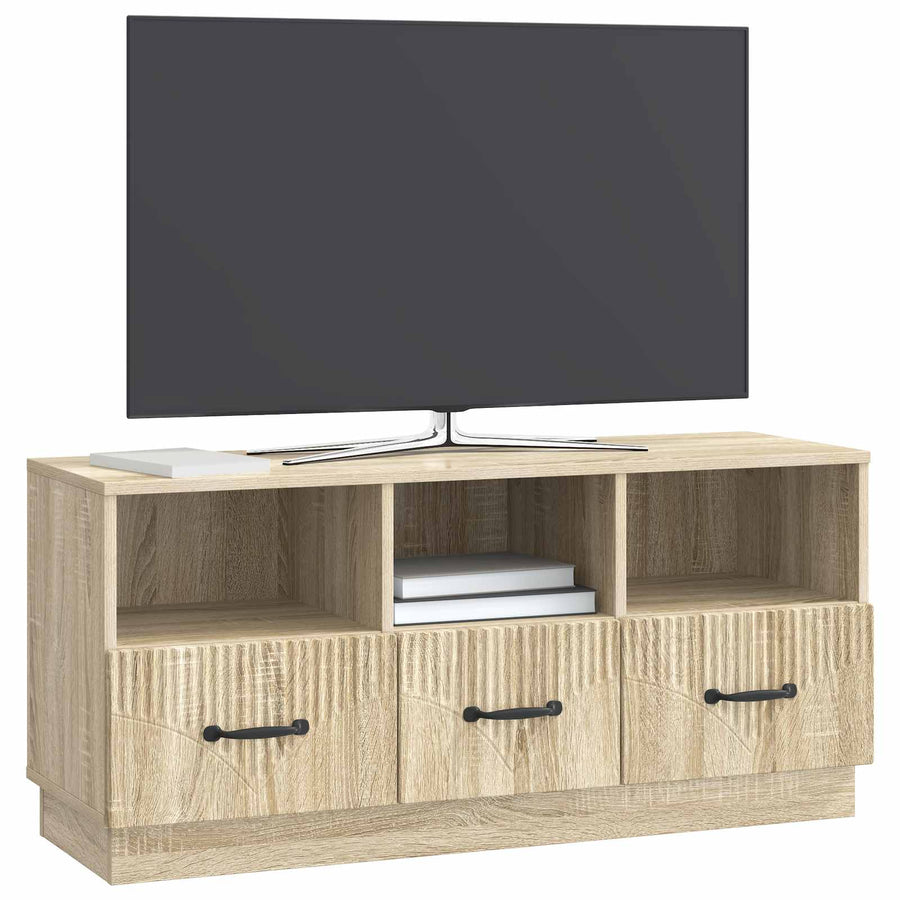 TV-kast met lade Sonoma Eiken 102 x 34,5 x 47 cm Bewerkt hout