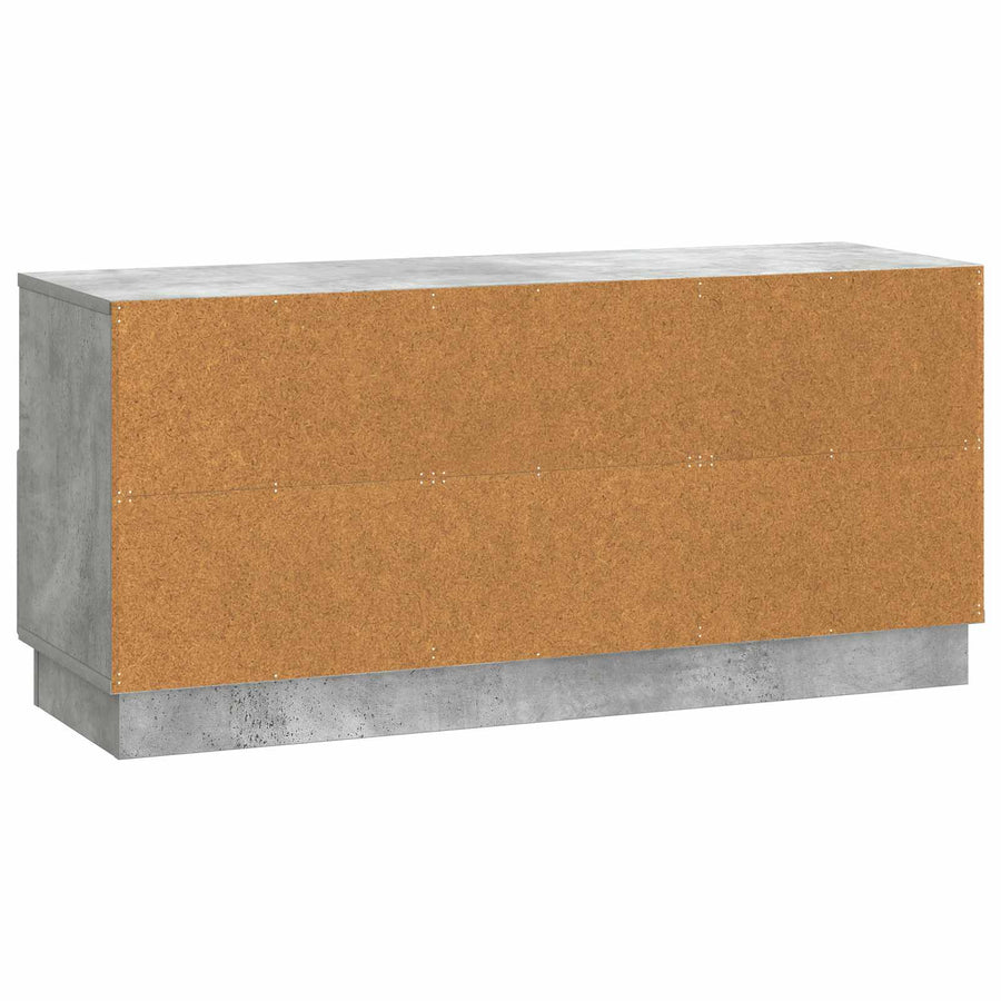 TV-kast met lade Betongrijs 102 x 34,5 x 47 cm Bewerkt hout