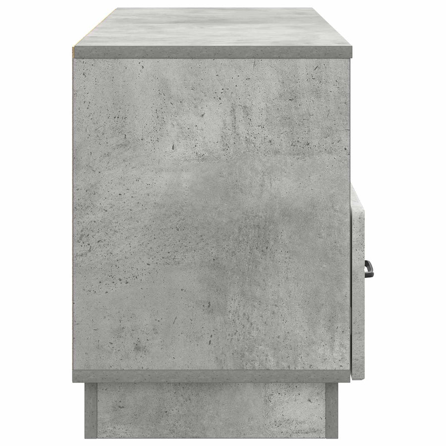 TV-kast met lade Betongrijs 102 x 34,5 x 47 cm Bewerkt hout