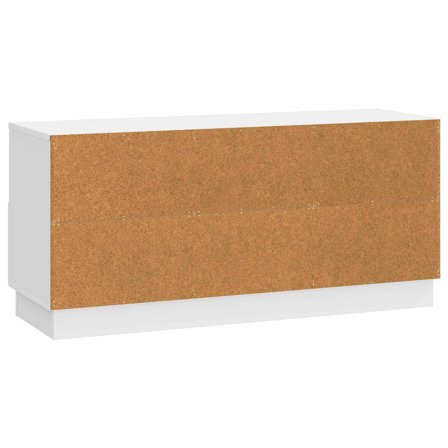 TV-kast met lade Hoogglans Wit 102 x 34,5 x 47 cm Bewerkt hout