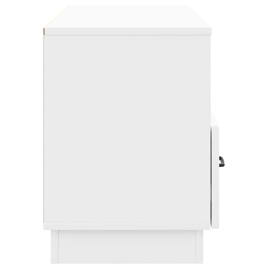 TV-kast met lade Hoogglans Wit 102 x 34,5 x 47 cm Bewerkt hout