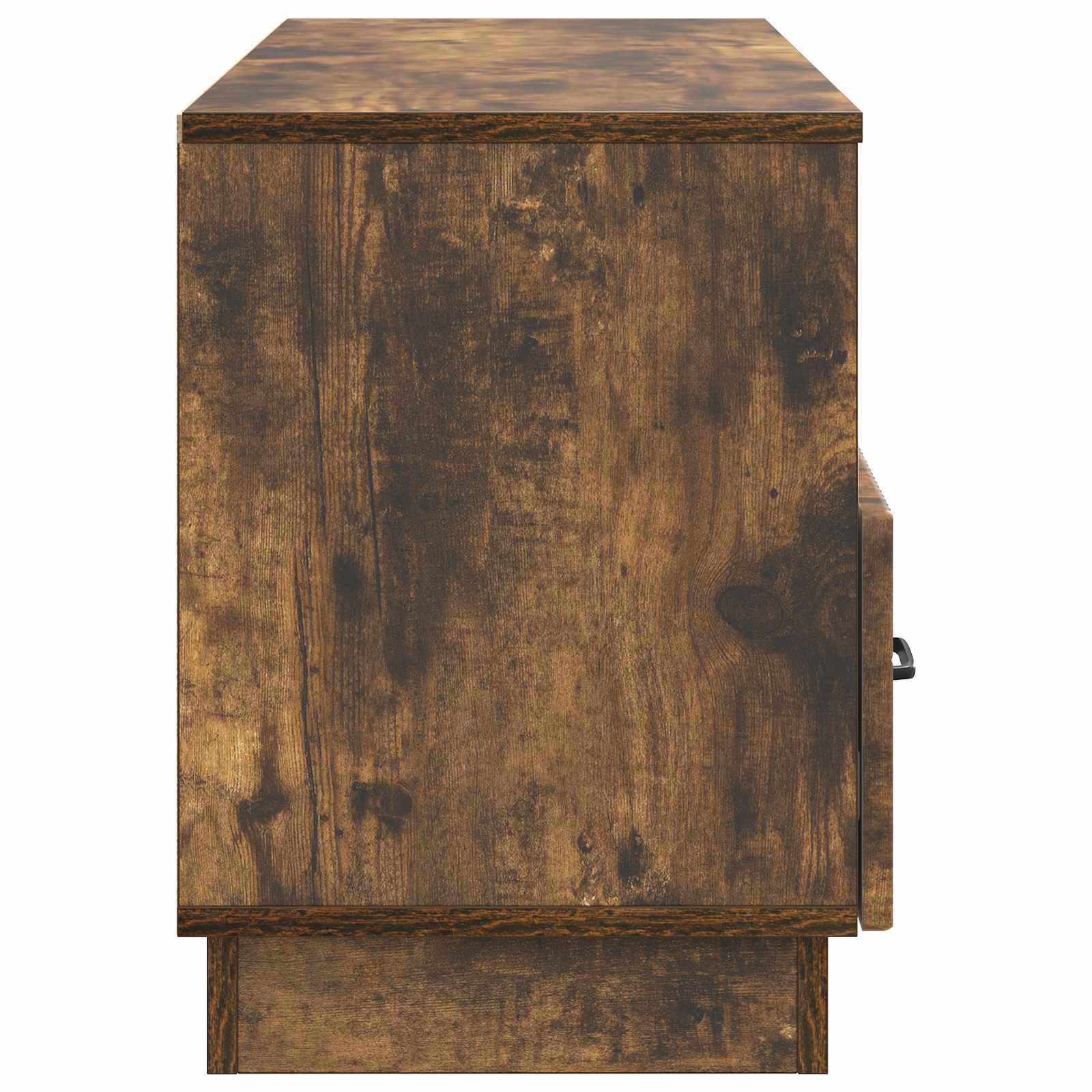 TV-kast met lade Gerookt eiken 102 x 34,5 x 47 cm Bewerkt hout