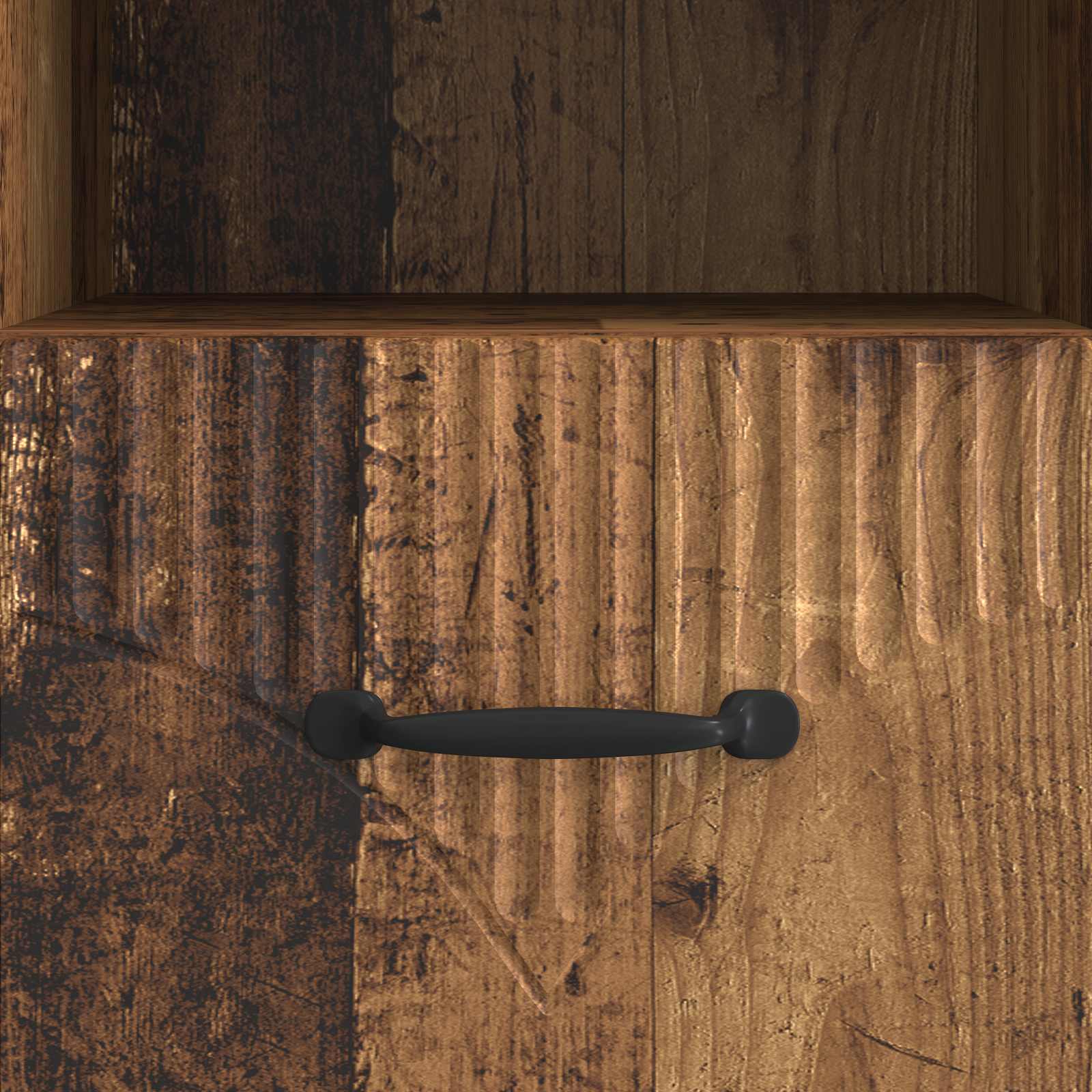 TV-kast met lade Oud hout 102 x 34,5 x 47 cm Bewerkt hout